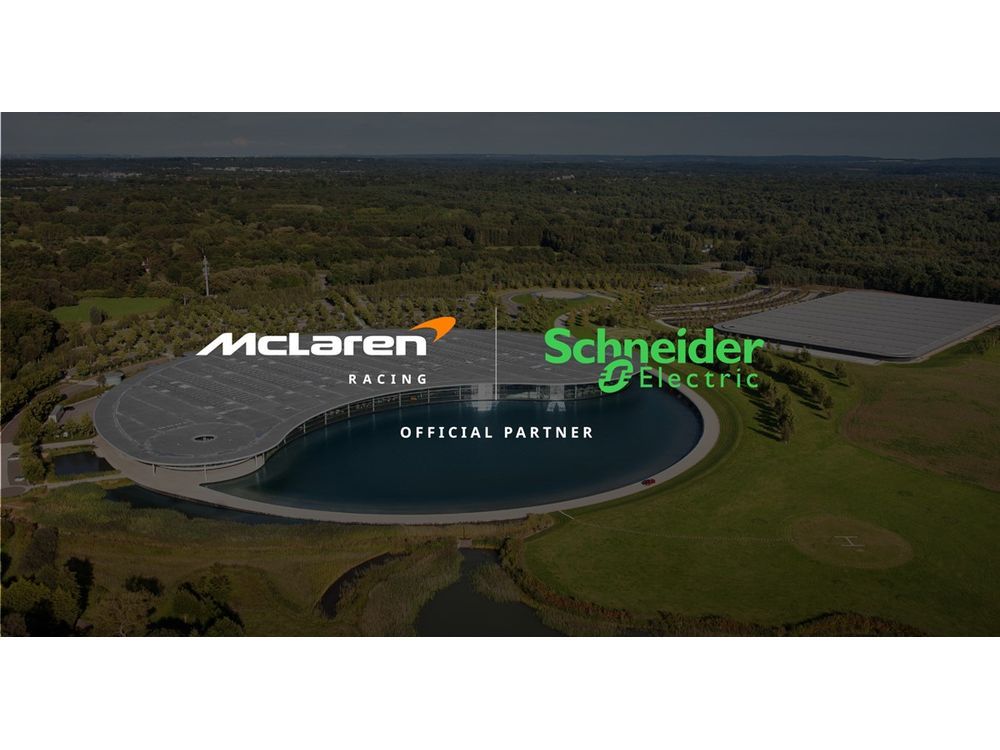 Schneider Electric to become the Official Energy Technology Partner of McLaren Racing