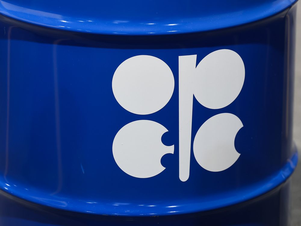 An Organization of the Petroleum Exporting Countries (OPEC) branded oil drum at the COP29 climate conference in Baku, Azerbaijan, on Nov. 13, 2024.
