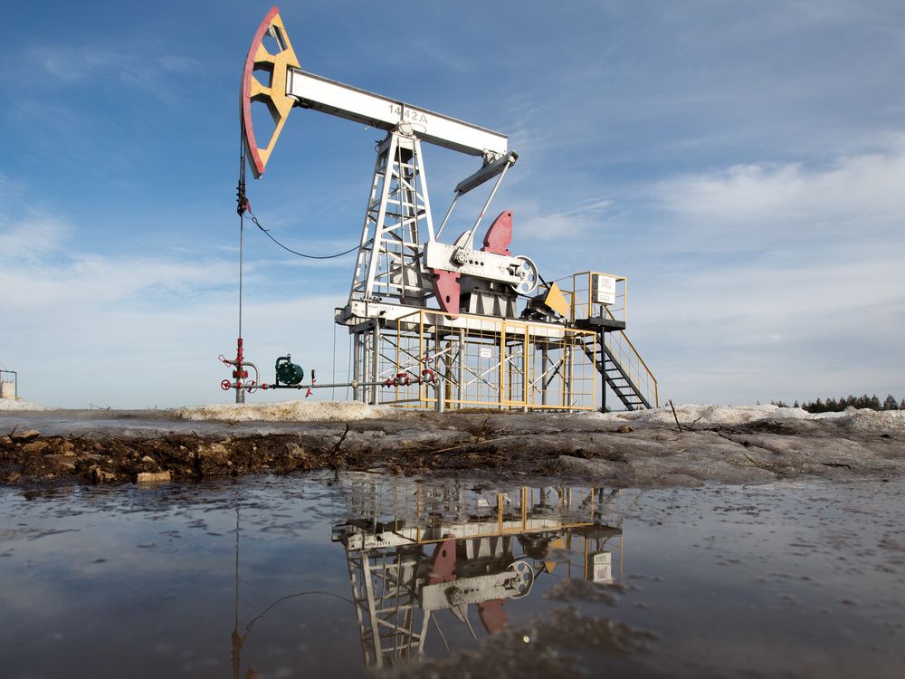 An oil field in Russia.