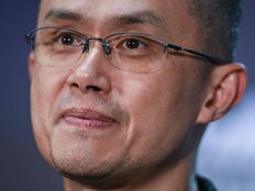 Binance co-founder and CEO Changpeng Zhao speaks during a press conference at the Europe's largest tech conference, the Web Summit, in Lisbon