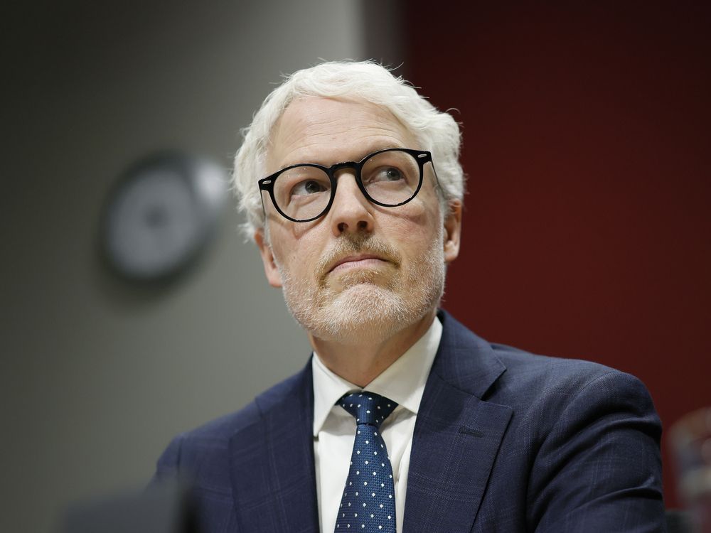 Privacy Commissioner of Canada Philippe Dufresne takes part in a committee meeting at the Senate of Canada in Ottawa February 12, 2026.