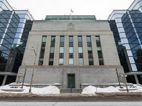 Bank of Canada building photographed in Ottawa on Wednesday, Feb. 18, 2026.