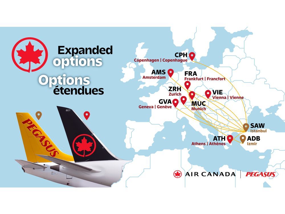 Air Canada Expands Travel Options to Türkiye Through New Partnership with Pegasus Airlines