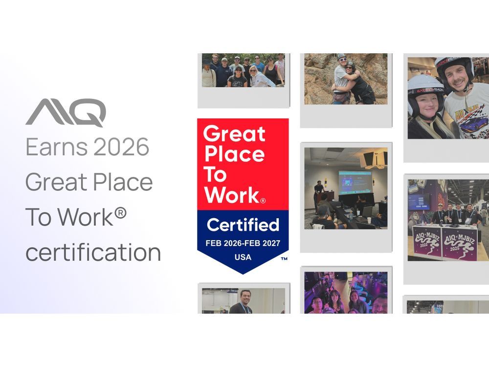 Alpine IQ (AIQ) earns 2026 Great Place to Work® Certification, recognizing the company's employee-driven culture and workplace experience. Certification valid February 2026 through February 2027, USA.