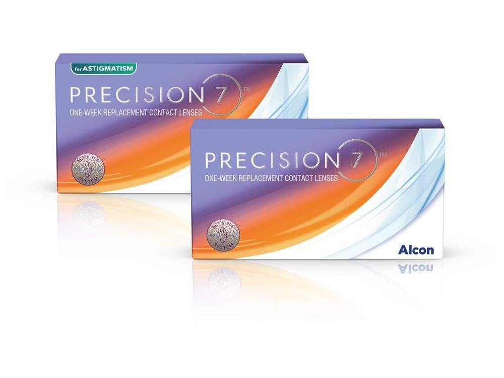 PRECISION7, a new one-week replacement lens, provides 16 hours of outstanding comfort and precise vision, even on day 7