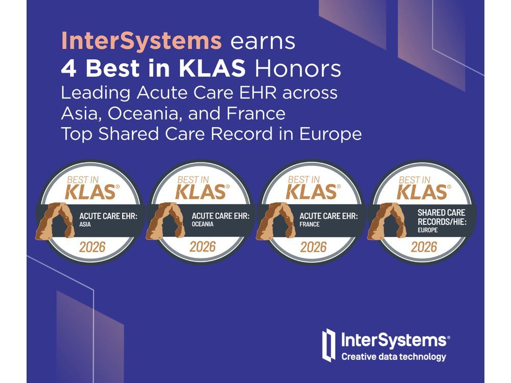 InterSystems earns four Best in KLAS awards for 2026