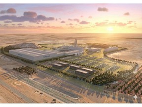 Image recreating the steel plant that Hydnum Steel will build in Puertollano, Spain