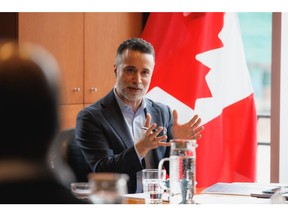 Claudio Rojas, CEO of National Angel Capital Organization in roundtable consultation with investors from across Canada.
