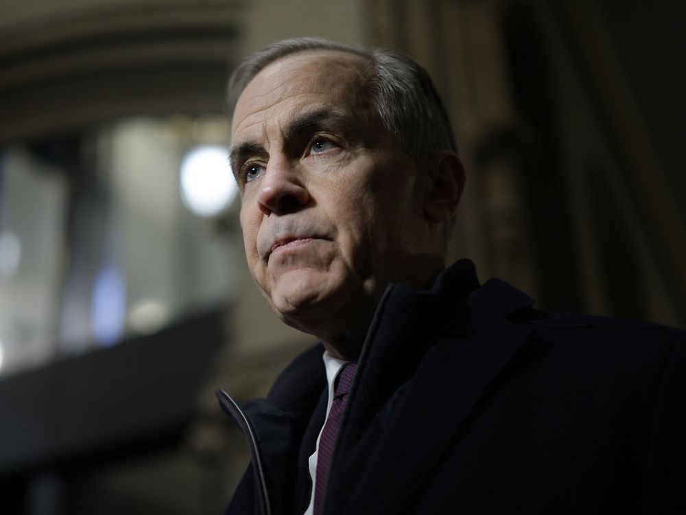 Prime Minister Mark Carney before a Liberal caucus meeting on Parliament Hill, on Feb. 24.