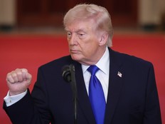 U.S. President Donald Trump in the East Room at the White House Feb. 23, in Washington, D.C.