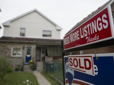 A house that's been sold in Toronto, Ont.