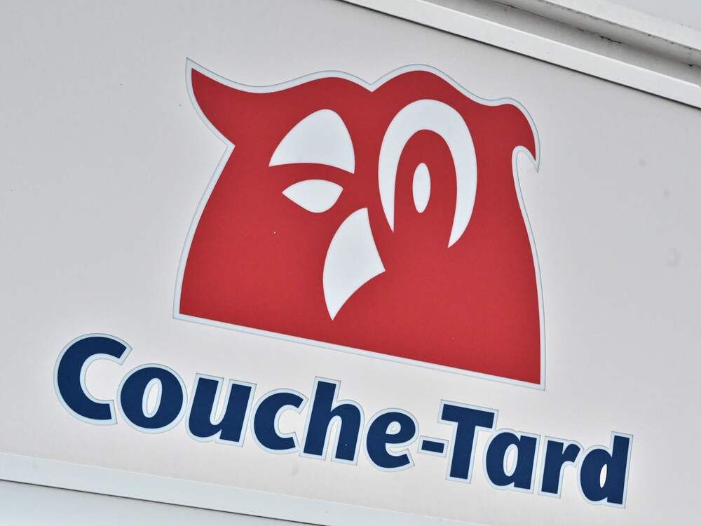 A Couche-tard sign is seen in Montreal, Quebec on January 13, 2021.