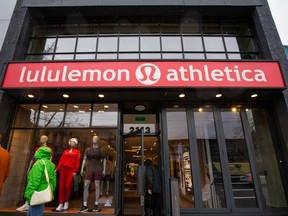 A Lululemon store in Vancouver, British Columbia, Canada, on Wednesday, March 11, 2026.