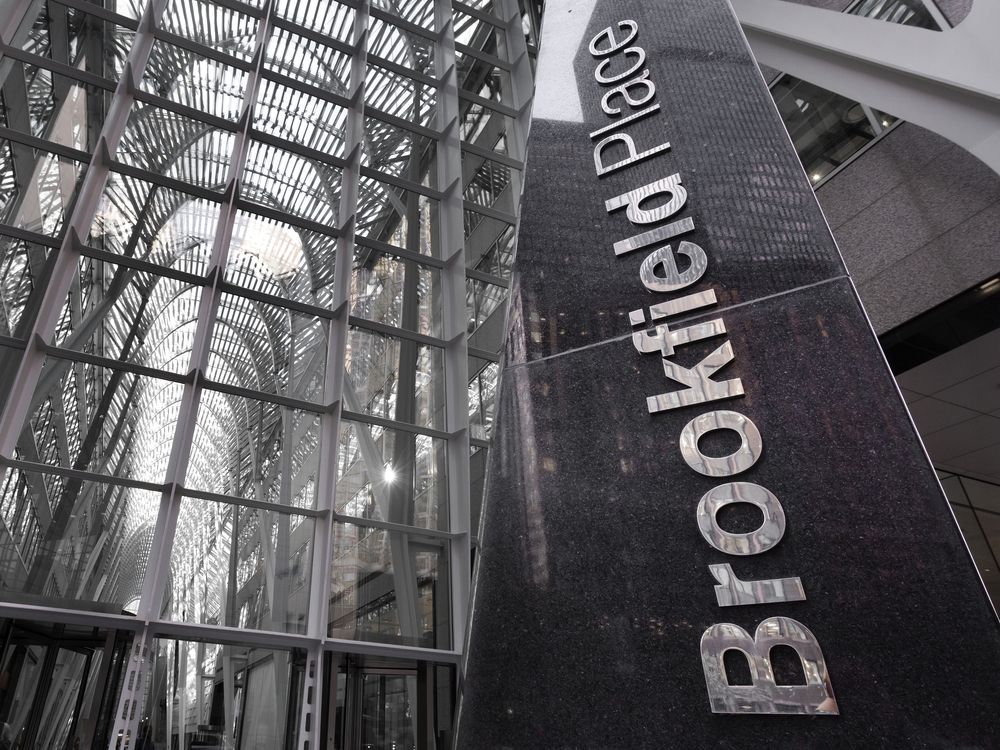 Brookfield Place signage outside of the global investment firm of Brookfield Corporation's offices in Toronto’s Financial District, Tuesday July 29, 2025.