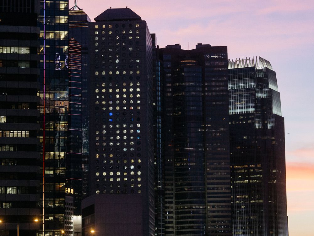 Buildings stand in the Central district of Hong Kong, China, on Monday, June 27, 2016.