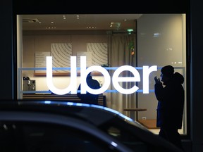 The Uber Technologies Inc. House pavilion on the promenade ahead of the World Economic Forum (WEF) in Davos, Switzerland, on Monday, Jan. 19, 2026.