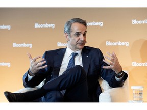 Kyriakos Mitsotakis in Athens, on March 17.