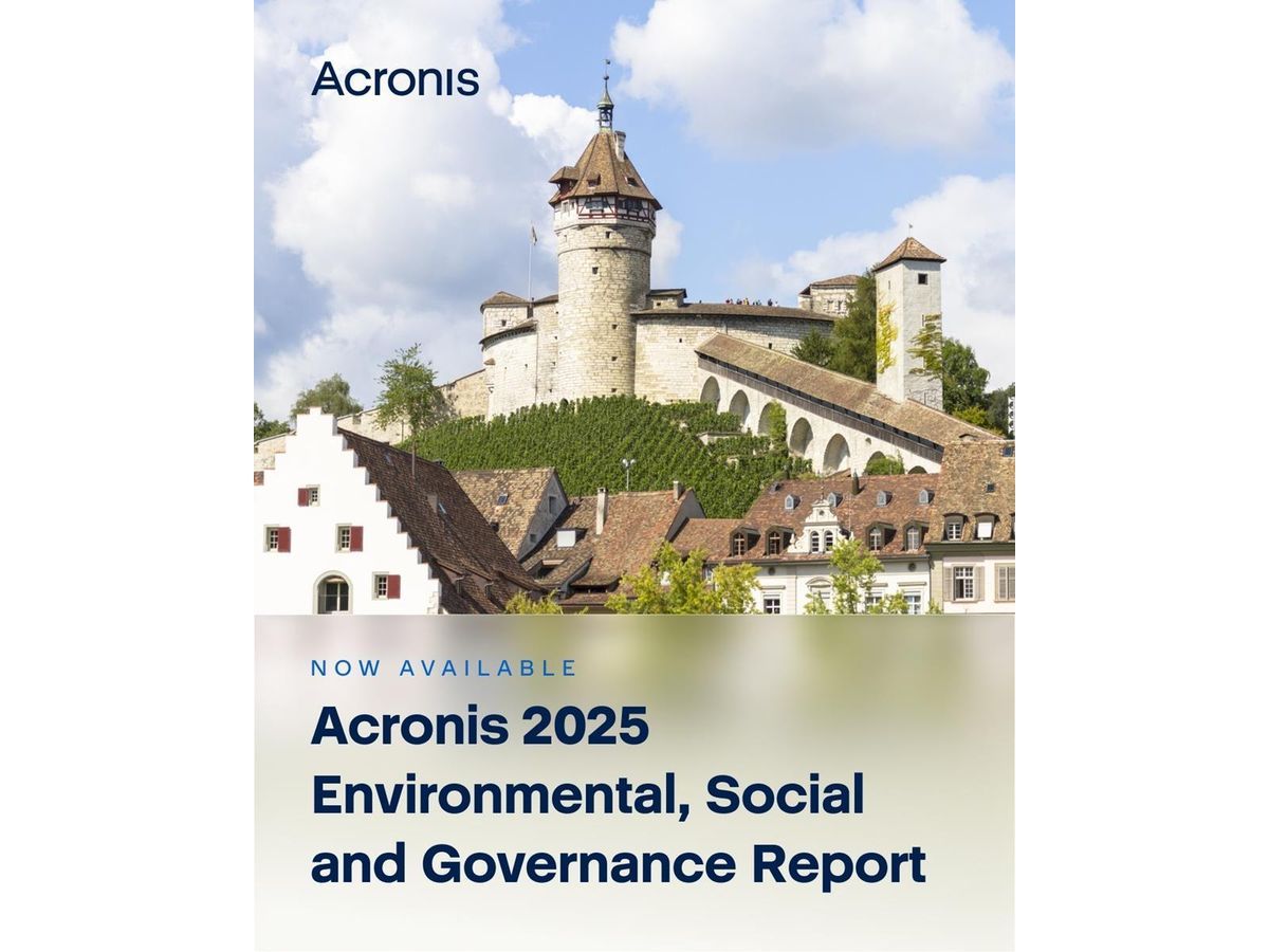 Acronis Releases 2025 ESG Report Highlighting Progress in Sustainability, Workforce Engagement, and Responsible Technology