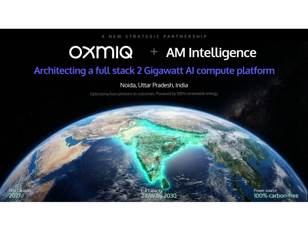 OXMIQ and AM Intelligence Labs are building one of the world's largest renewable-powered AI compute platforms - 2 Gigawatts by 2030, Phase 1 online in Noida, India by 2027.
