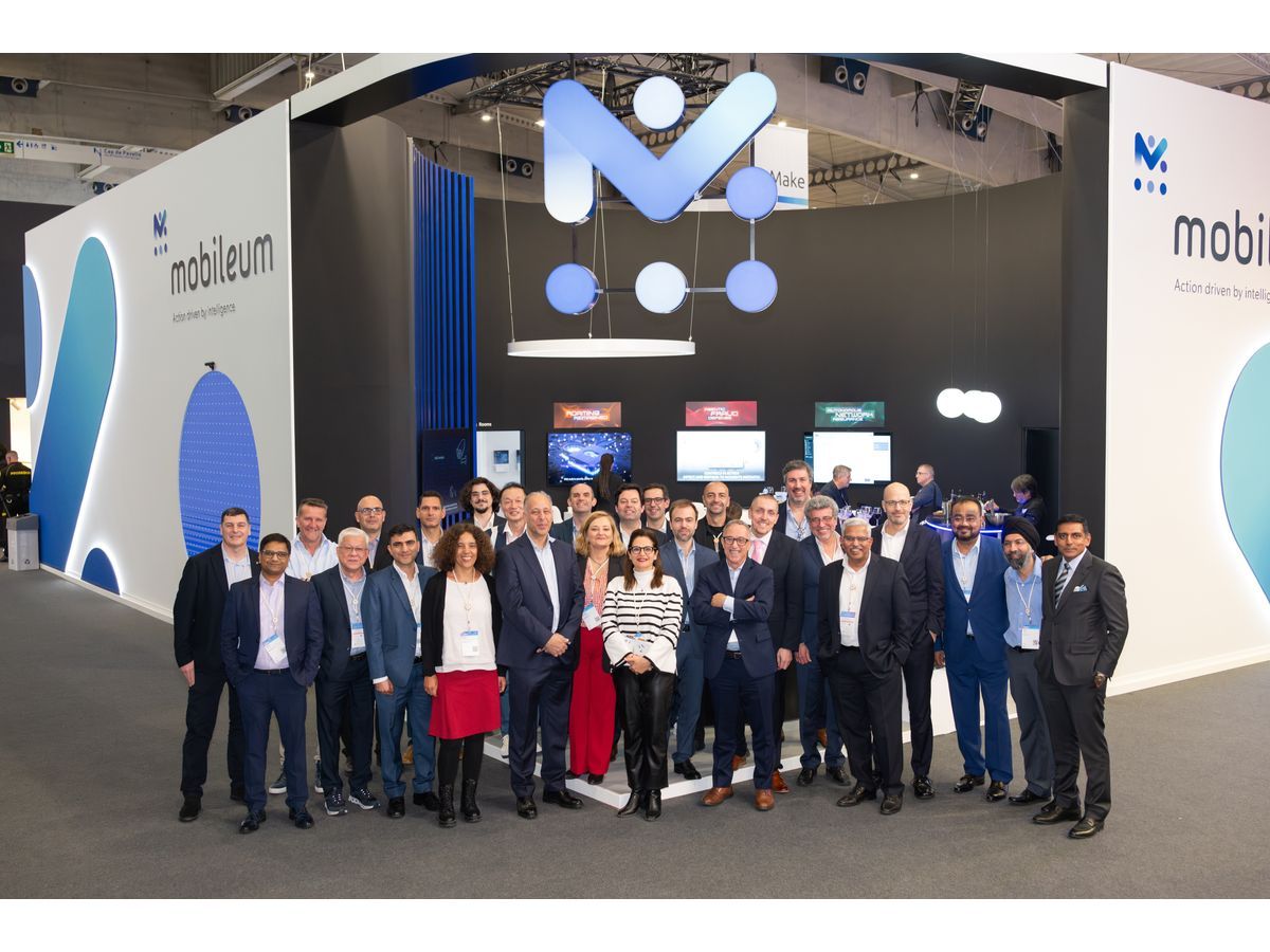Mobileum team at MWC Barcelona 2026.