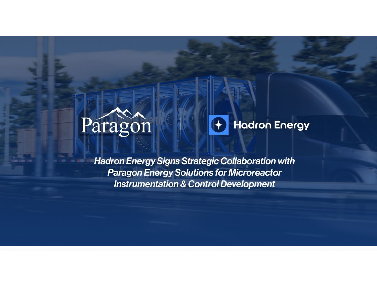 Hadron Energy Announces Strategic Partnership with Paragon Energy Solutions