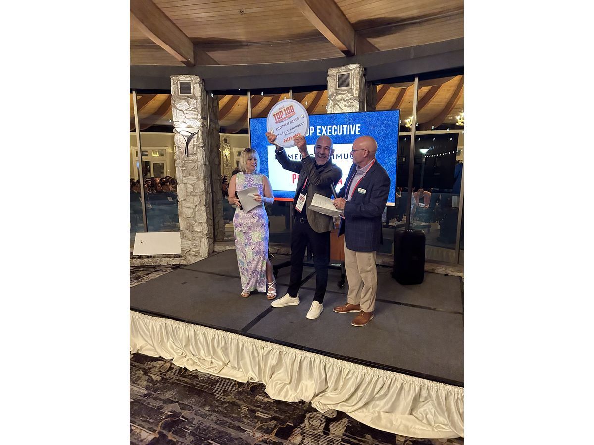 Domenic Primucci received Top Executive for 2026, while Pizza Nova ranks 12th among the Top 75 brands at Pizza Marketplace's Top 100 Movers & Shakers Awards ceremony in Las Vegas, March 24, 2026.