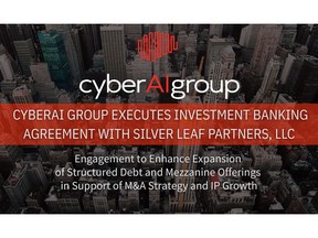 Engagement to Enhance Expansion of Structured Debt and Mezzanine Offerings in Support of M&A Strategy and IP Growth
