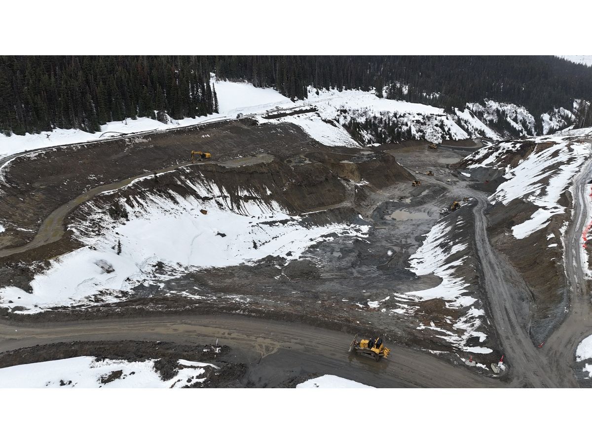 Waste rock storage facility (WRSF) aerial overview