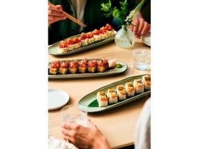 Moxies Sushi Table Spread