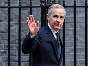 Prime Minister Mark Carney leaves 10 Downing Street on March 16 in London, England.
