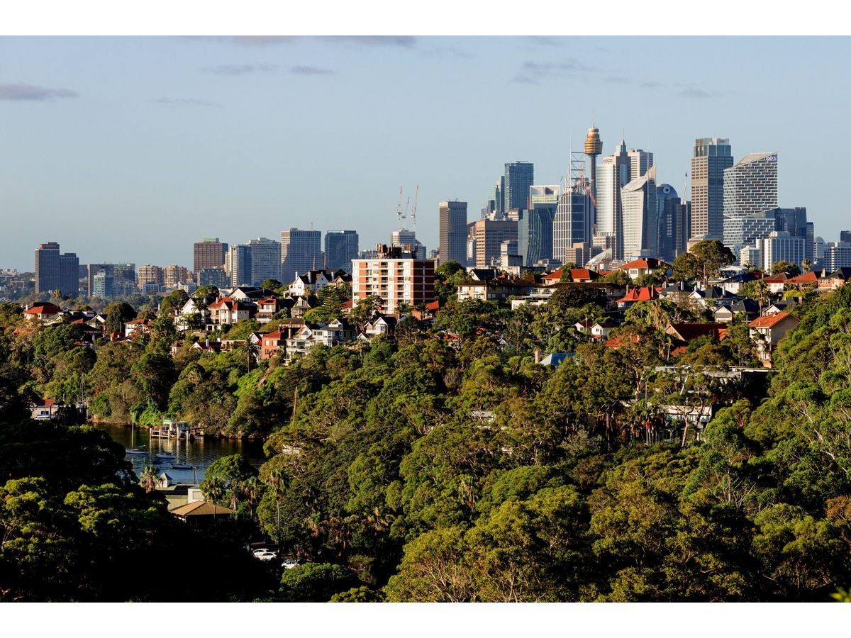The city skyline in Sydney.