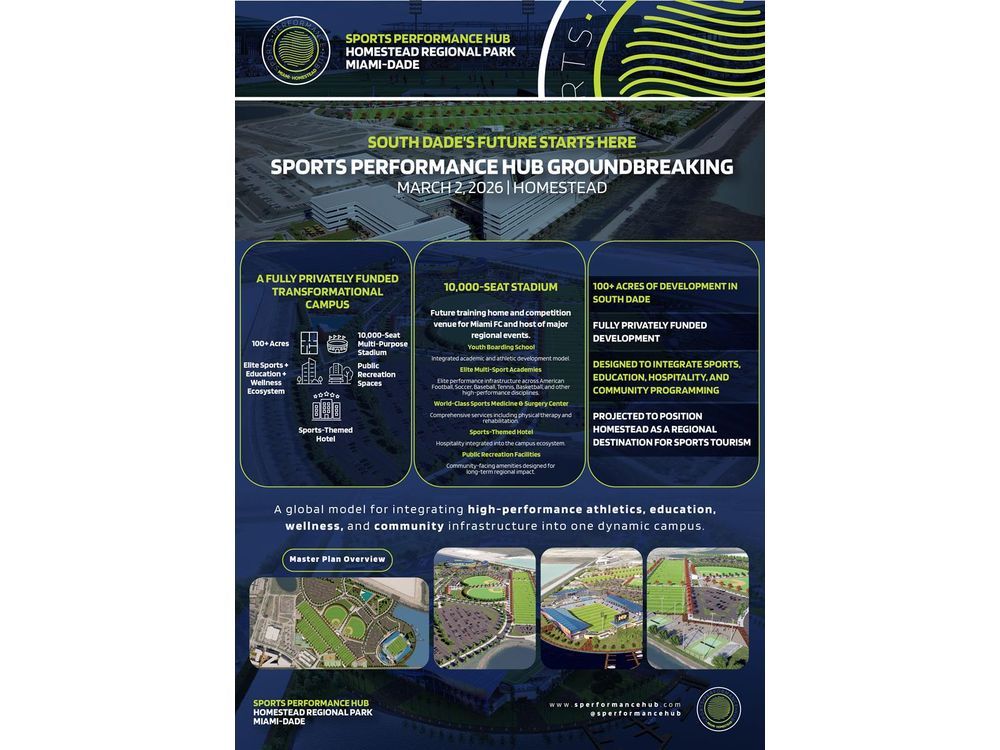 The construction of the Sports Performance Hub campus kicks off in Miami, Silva International is among the founders.