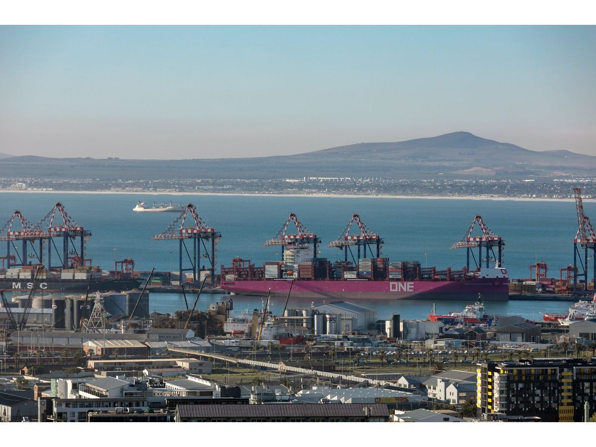 The Port of Cape Town, operated by Transnet National Ports Authority.