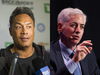 This composite image shows former Toronto Blue Jays player Roberto Alomar, left, and billionaire hedge fund manager Bill Ackman.