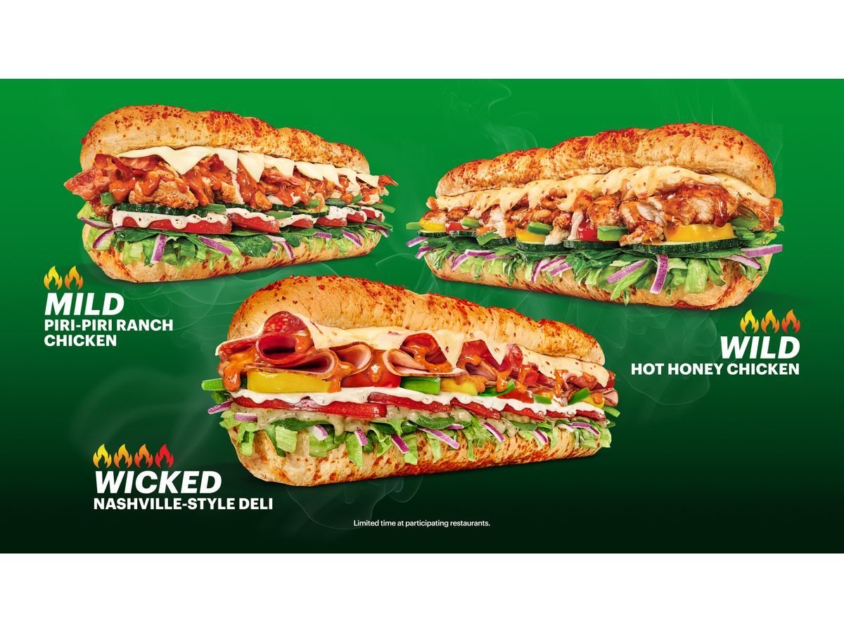 Subway® Canada Turns Up the Heat with New 'Wannabe Spicy' Menu and Ghost Pepper Bread.