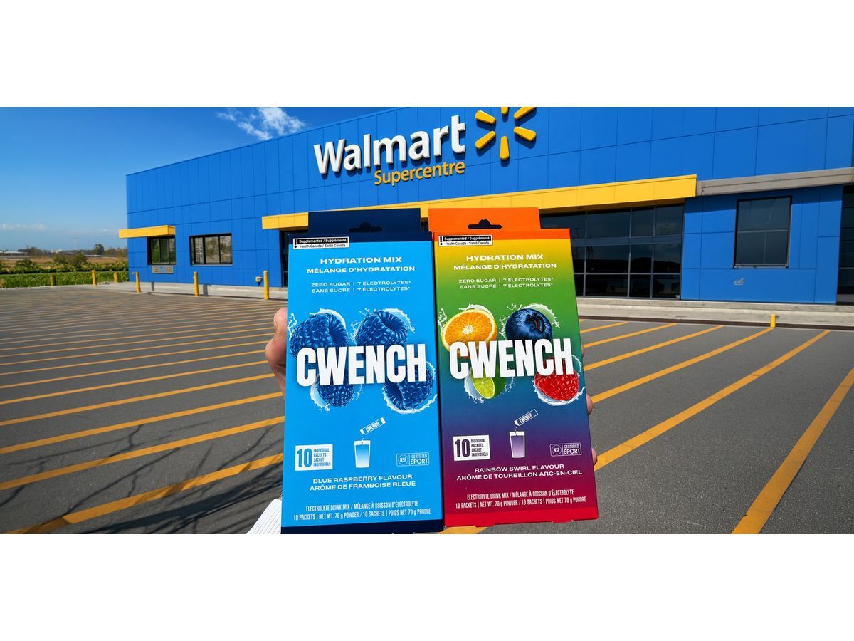 Cizzle Brands Corporation today announced that its flagship product, CWENCH Hydration, is now being carried at 197 Walmart locations across Canada, and has expanded presence in Loblaws and Real Canadian Superstores.