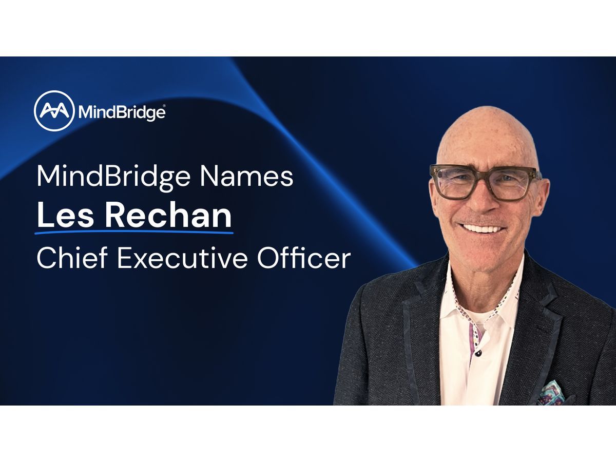 Les Rechan, newly appointed CEO of MindBridge
