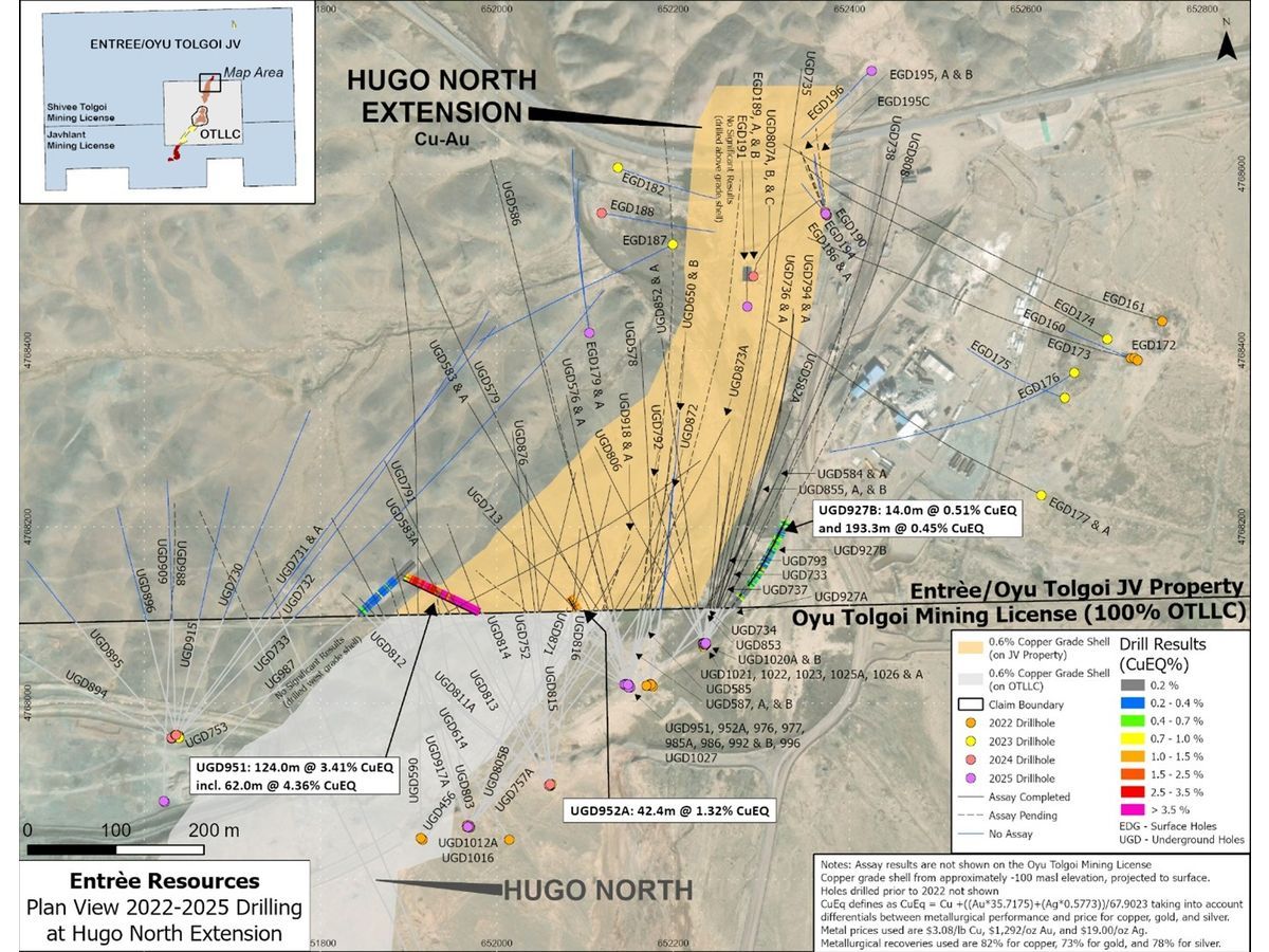 Entrée Resources Updates on Joint Venture Licenses, Drill Results, and Regional Exploration