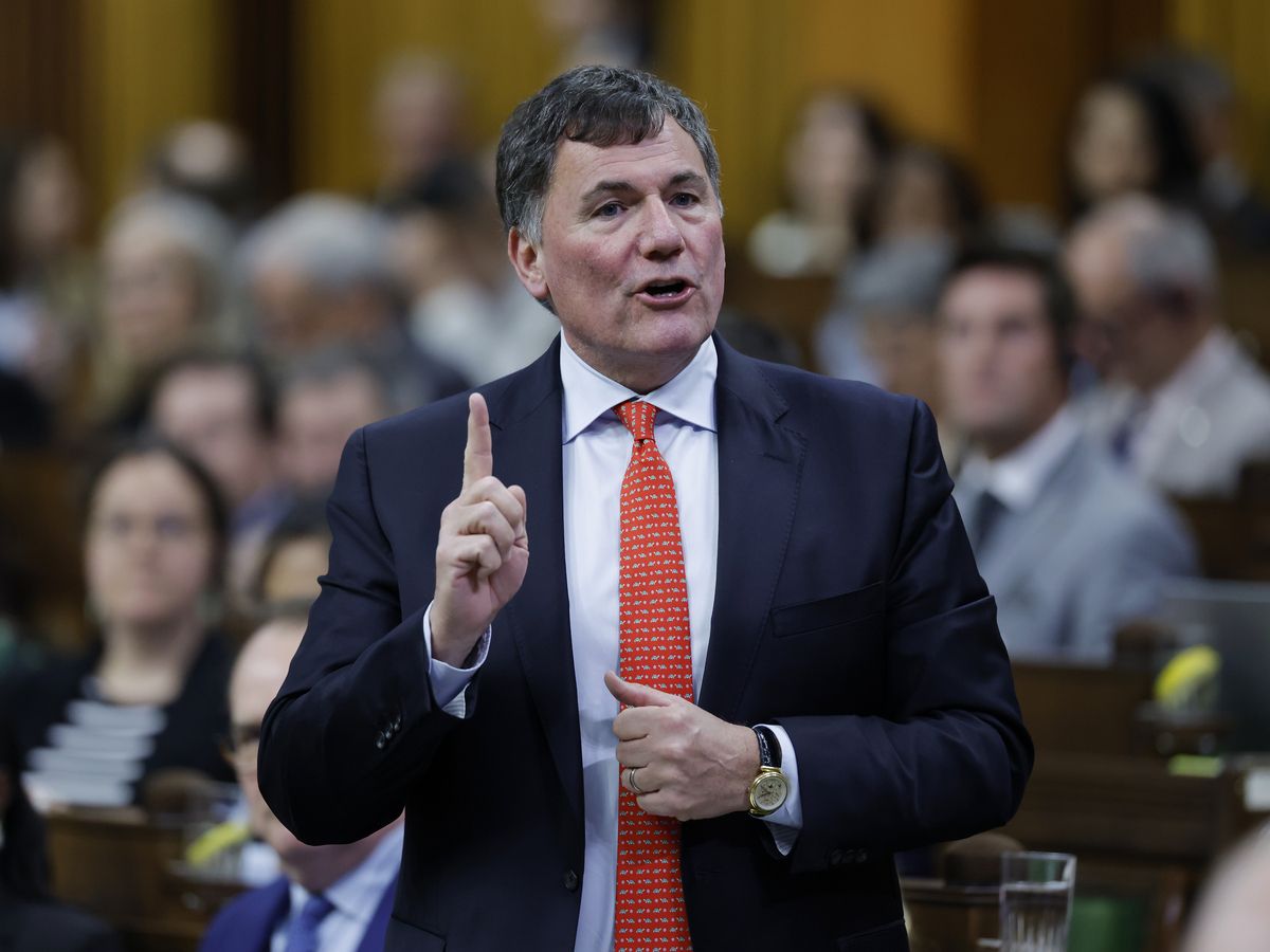 President of the King’s Privy Council for Canada and Minister responsible for Canada-U.S. Trade, Intergovernmental Affairs and One Canadian Economy Dominic LeBlanc speaks during Question Period in the House of Commons on Parliament Hill in Ottawa on April 28, 2026.