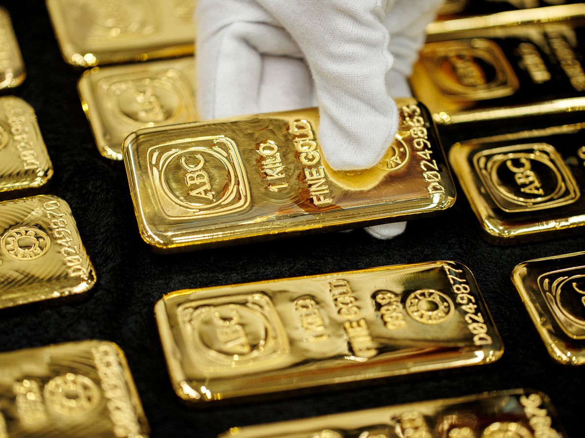 One kilogram gold bars at the ABC Refinery smelter, operated by Pallion, in Sydney, Australia, on Thursday, April 17, 2025.