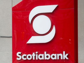 A Scotiabank branch in Toronto, Ontario, Canada, on Monday, Aug. 12, 2024