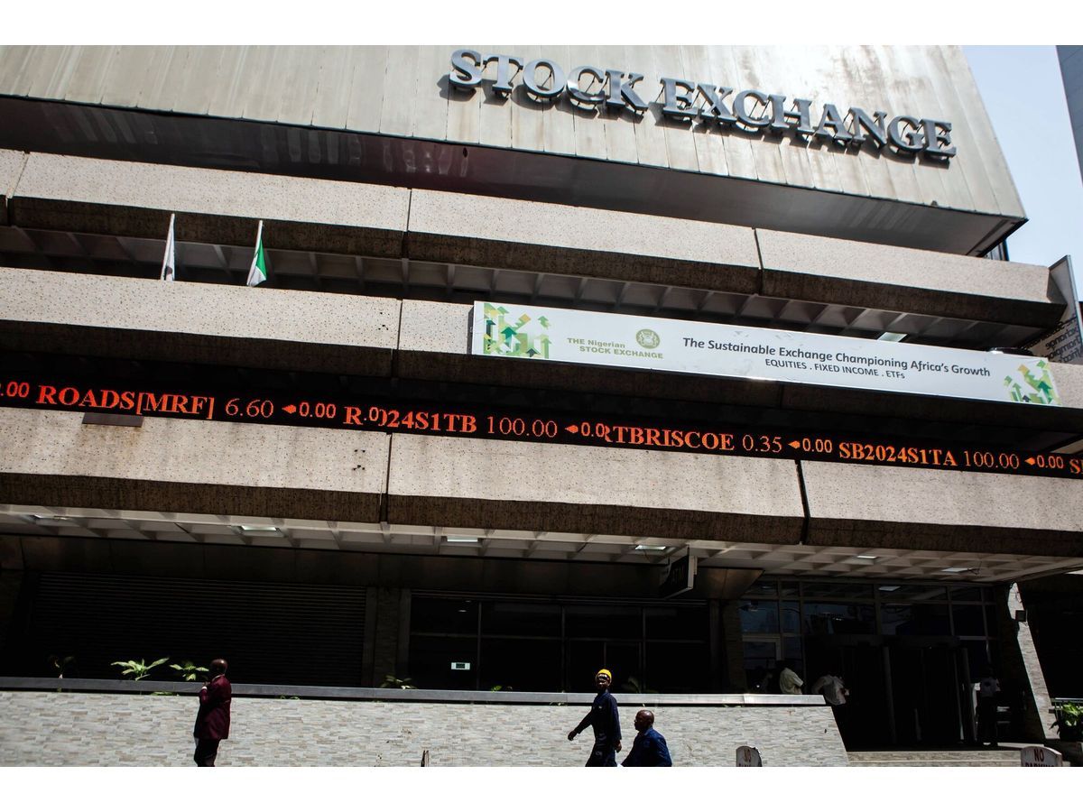 The Nigerian Stock Exchange in Lagos, Nigeria.