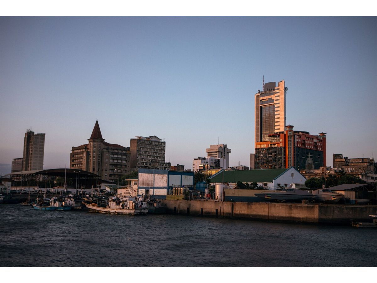 Boats on the waterfront at dusk in Maputo, Mozambique, on Thursday, Nov. 28, 2024. The continued disruption following election results disputes is hitting the already strained state finances with annual inflation in Mozambique edged up to 2.7% in October.