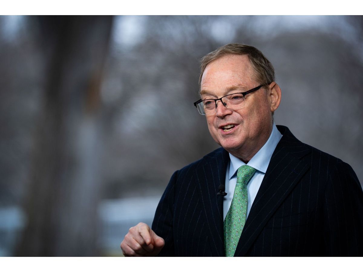 Kevin Hassett, director of the National Economic Council, during a Bloomberg Television interview outside the White House in Washington, DC, US, on Friday, March 6, 2026. Hassett said the Trump administration has 