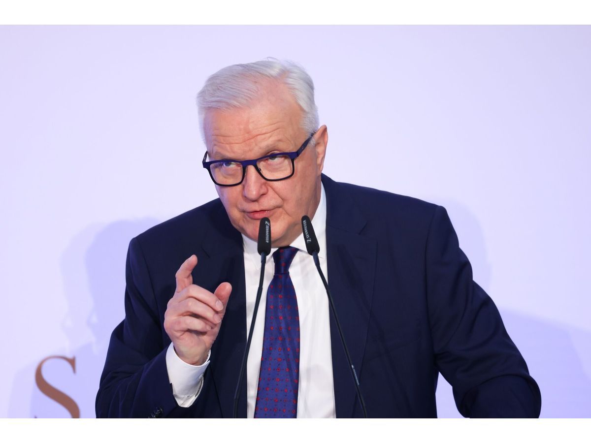Olli Rehn, governor of the Bank of Finland, at the ECB and its Watchers conference in Frankfurt on March 25.