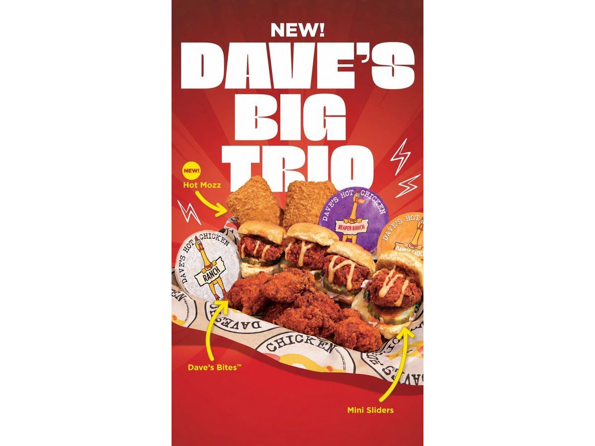 Dave's Bites, Hot Mozz, and fan-favorite Mini Sliders Served Together Beginning May 19
