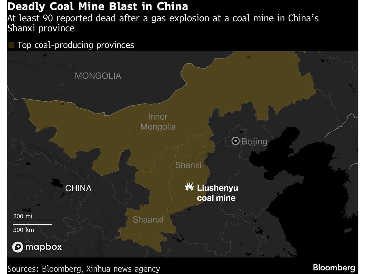 Deadliest China coal mine blast since 2009 kills at least 90