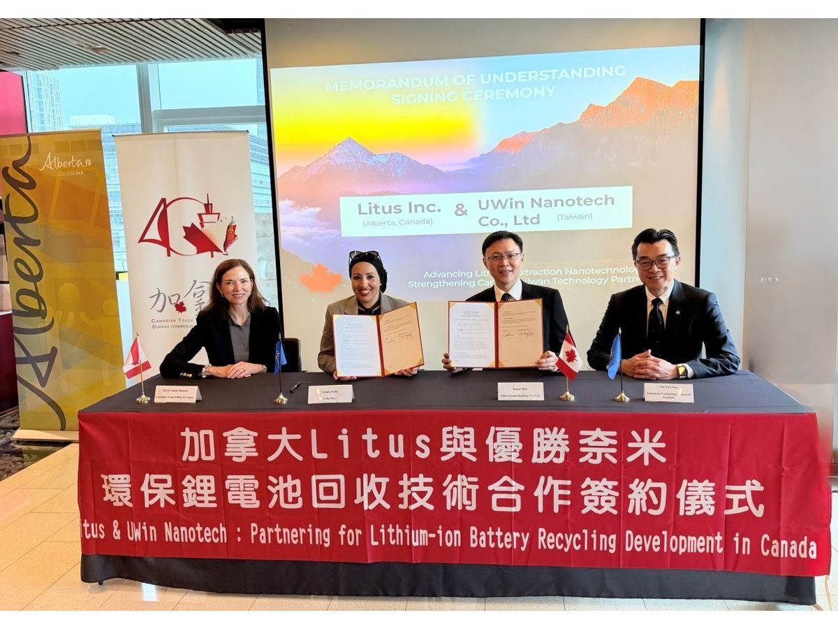 Litus and UWin Nanotech Enter MOU to Advance Critical Mineral and Rare Earths Recovery – Battery Recycling and Nanotechnology-Based Lithium Extraction Development Projects