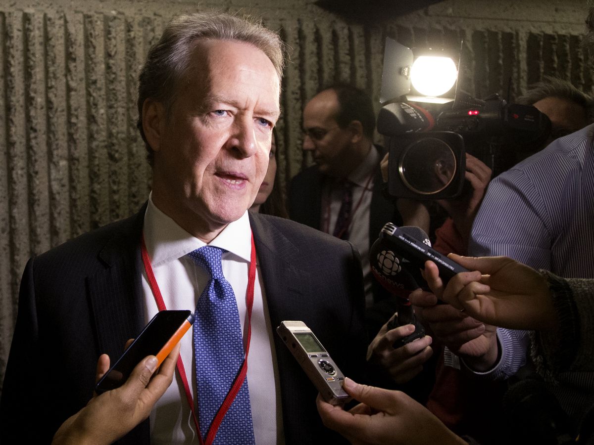 Former chief trade negotiator Steve Verheul speaking to members of the media in Montreal, Que., on Jan. 25, 2018.