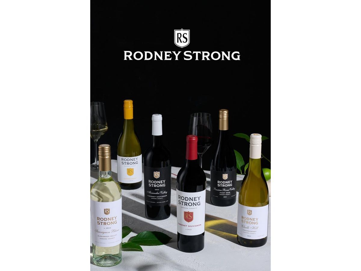 A selection of Rodney Strong wine.